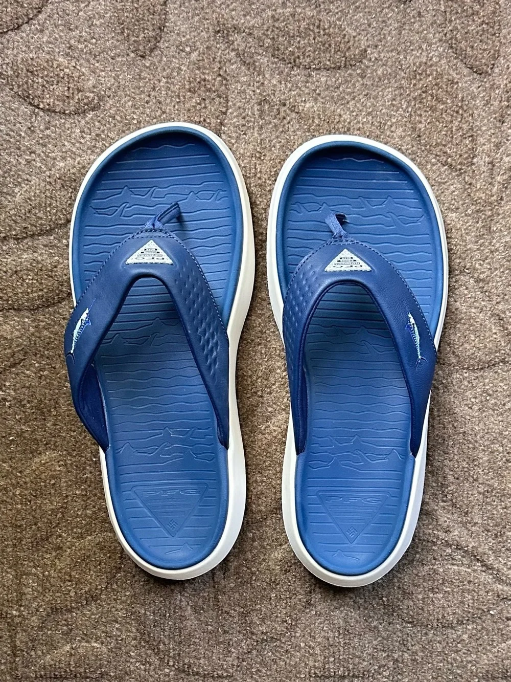 Columbia Men's Boatside Fish PFG Flip Flops Size 10